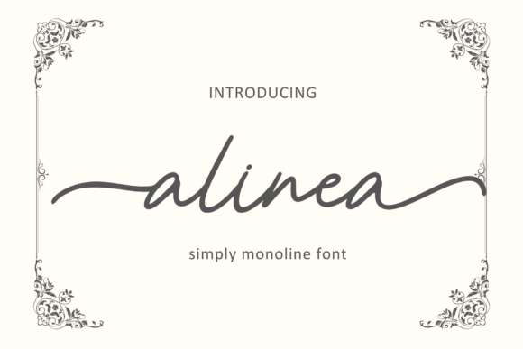 Alinea: A Modern Script Font for Editorial Design