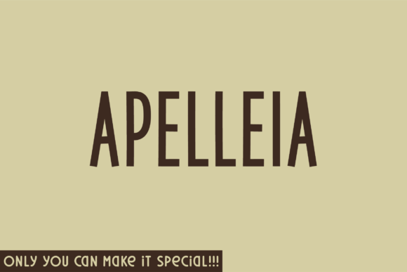 Apelleia: A Natural Handwritten Font for Editorial Design
