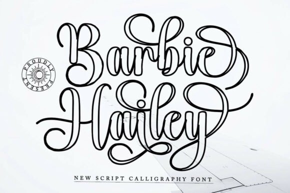 Barbie Hailey Outline: A Premium Script Font for Business