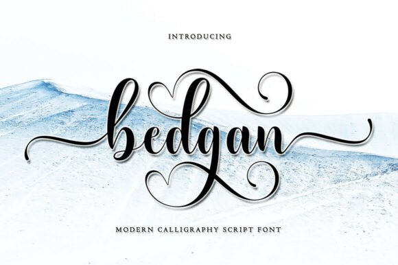 Bedgan: A Modern Calligraphy Typeface for Web Design
