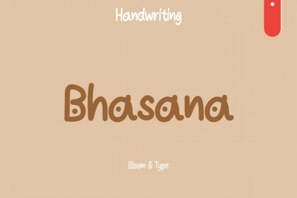 Bhasana: A Playful Handwritten Font for Warm Branding