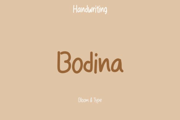 Bodina: A Playful Handwritten Font for Branding
