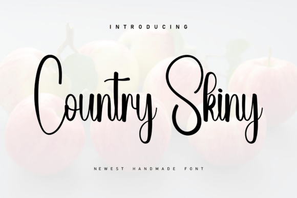 Country Skiny: A Handwritten Font for Makers