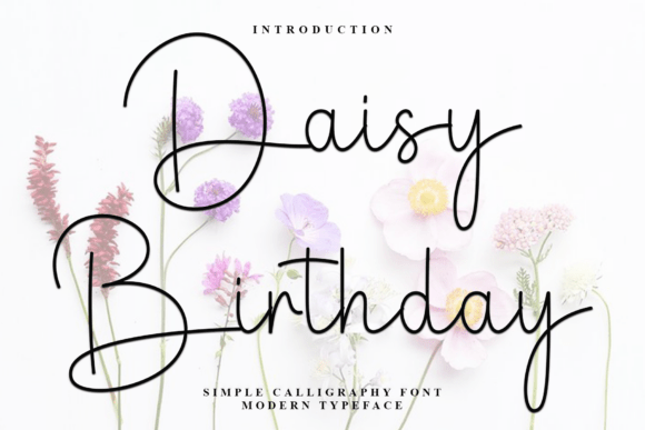 Daisy Birthday: A Festive Script Font for Marketers