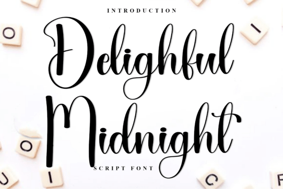 Delighful Midnight: A Warm Script Font for Web Design