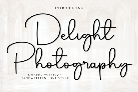 Delight Photography: A Soft Script Font for Editorial Design