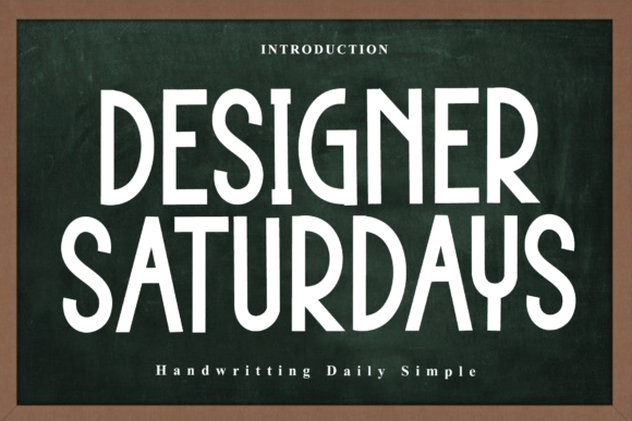 Designer Saturdays: A Rhythmic Script Font for Editors