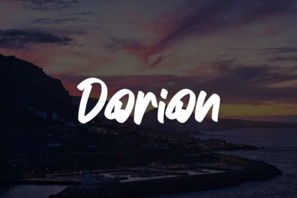 Dorion: A Modern Typeface for Elegant Brand Identity