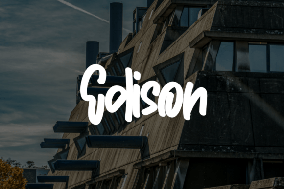 Edison: A Modern Typeface for Crafters