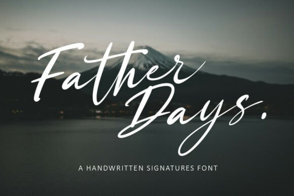 Father Days: A Handwritten Font for Business Branding
