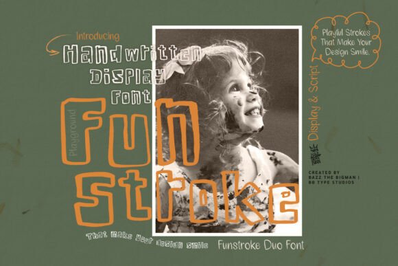 Funstroke: A Playful Display Font for Editorial Design