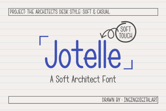 Jotelle: A Soft Architect Font for Warm Branding