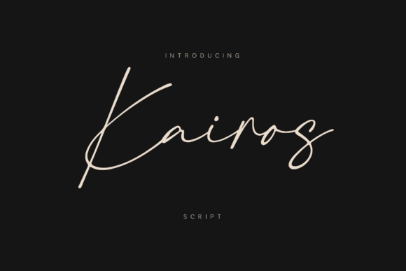 Kairos: A Premium Handwritten Font for Business