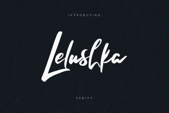 Lelushka: A Handwritten Script Font for Authentic Branding