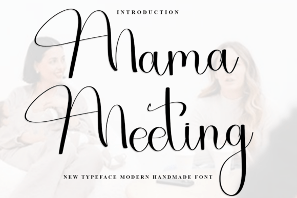 Mama Meeting: A Warm Script Font for Editorial Design