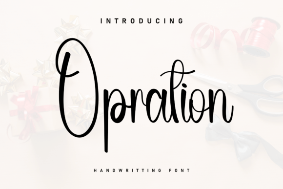 Opration: A Handwritten Font for Editorial Warmth