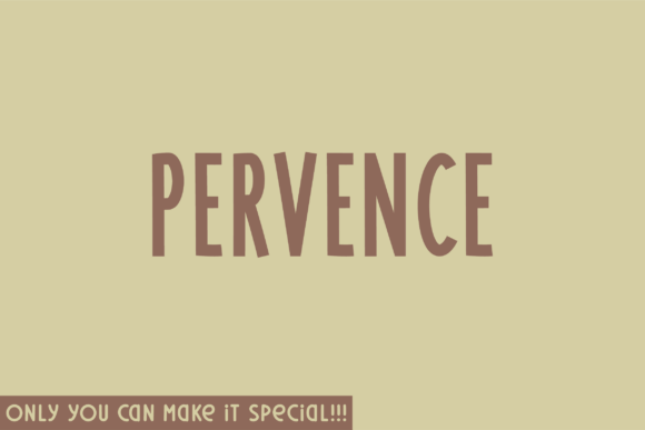 Pervence: A Natural Handwritten Font for Editorial Design