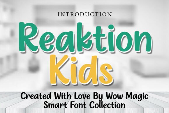 Reaktion Kids: A Playful Display Font for Web Design