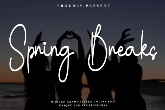 Spring Breaks: A Professional Script Font for Business